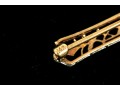 14k Gold Lovely Antique Filigree Bar Pin