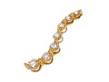 14K Serpentine Graduated Diamond Pendant