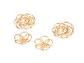 14k Yellow Gold Pair Of Knot Earrings Jackets And Swirl Earrings Jackets