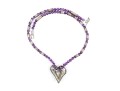 Fun Collection Of Purple Motif Jewelry Including An Amethyst Bead Necklace