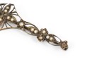 14k Gold Pretty Antique Filigree And Seed Pearl Bar Pin