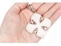 Sterling Silver Large Jeruselum Cross Pendant, Displayed On A Hand Wrought Chain