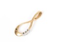 14K And Diamond Infinity Pendant