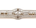 14k Gold Lovely Antique Filigree Bar Pin