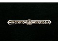14k Gold Lovely Antique Filigree Bar Pin