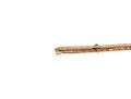 14k Yellow Gold Lovely Vintage Filagree Bar Pin, With Center Diamond