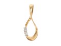 14K And Diamond Infinity Pendant