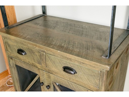 Farmhouse Chic Contemporary Bar Cabinet