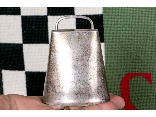 Worden-Munnis Co. (Boston, 1940-1964) Sterling Silver Cow Bell, 4.18 Ozt.
