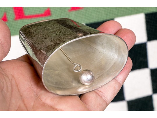 Worden-Munnis Co. (Boston, 1940-1964) Sterling Silver Cow Bell, 4.18 Ozt.