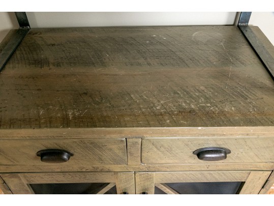Farmhouse Chic Contemporary Bar Cabinet