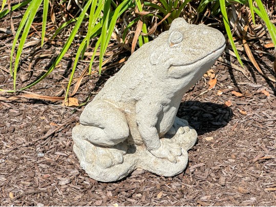 Cast Stone Frog Garden Statue