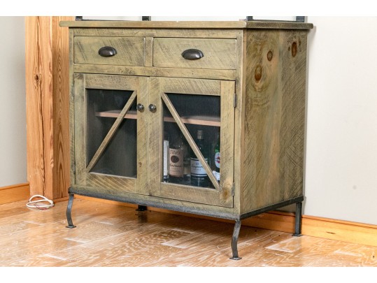 Farmhouse Chic Contemporary Bar Cabinet