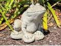 Cast Stone Frog Garden Statue