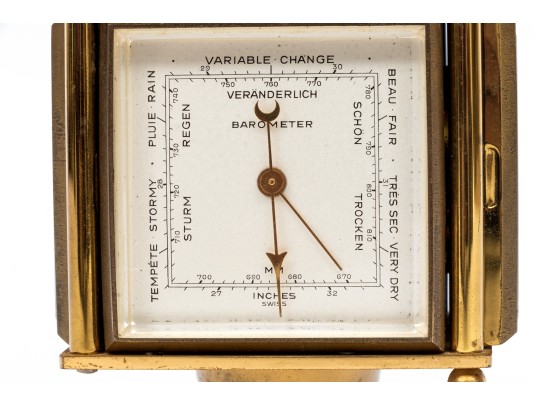 Swiss Brass Barometer 