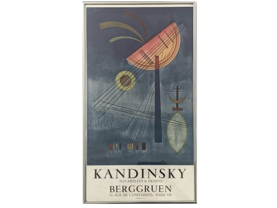 Wassily Kandinsky – Aquarelles & Dessins Vintage Poster 1972
