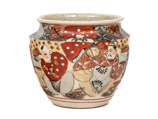 Antique 19th C. Japanese Satsuma Ceramic Vase