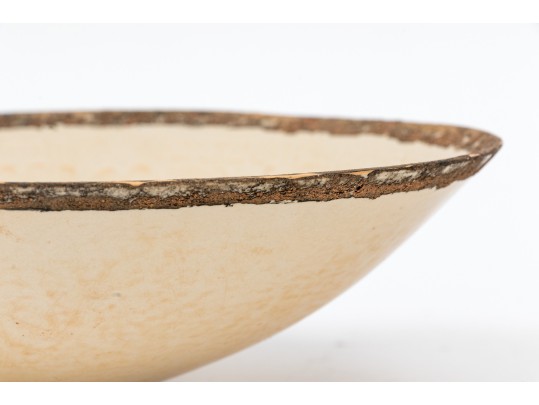 Antique Chinese Ding Ware Glazed Pottery Bowl