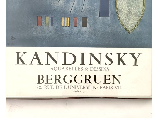 Wassily Kandinsky – Aquarelles & Dessins Vintage Poster 1972