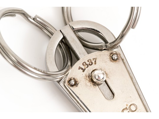 Tiffany & Co. Sterling Silver Key Ring, With Two Steel Valet Key Rings