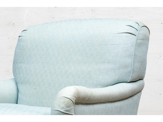 Distinguished Upholstered Rolled Back Club Chair 