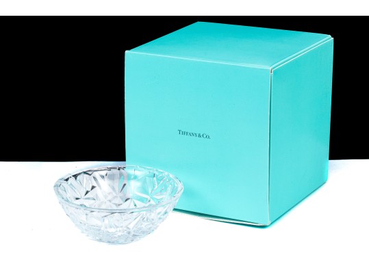 Tiffany & Co. Small Crystal 'Cracked Ice' Bowl