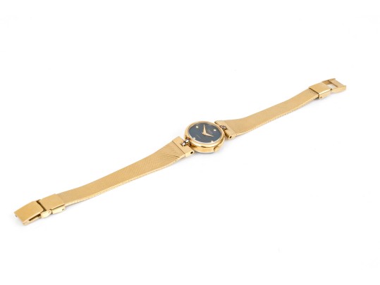 Seiko Lasalle Small Gold Tone Quartz Wristwatch, Blue Dial, Bracelet