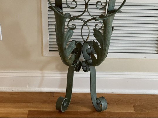Circa 1920, Parisian Wrought Iron And Mirror Console 