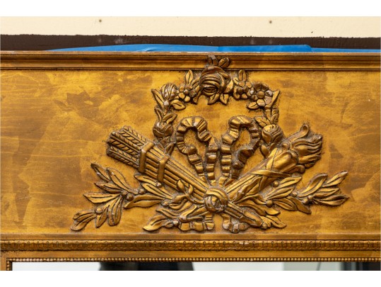 Mid- 20th Century French Heavily Gilt Trumeau 