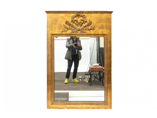Mid- 20th Century French Heavily Gilt Trumeau 