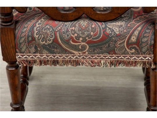 19th Century Belgian Baroque Walnut Armchair