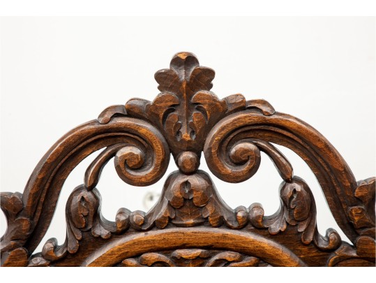 19th Century Belgian Baroque Walnut Armchair