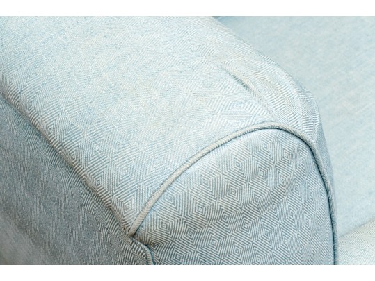 Distinguished Upholstered Rolled Back Club Chair 