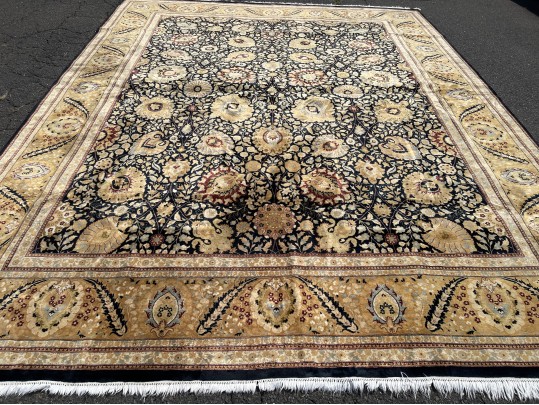 Room Size Hand Knotted Wool Carpet, 15'-7