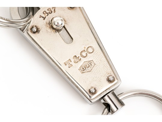 Tiffany & Co. Sterling Silver Key Ring, With Two Steel Valet Key Rings