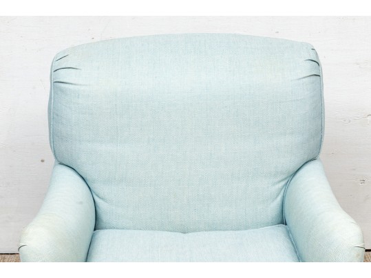 Distinguished Upholstered Rolled Back Club Chair 