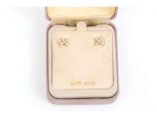 14k Yellow Gold Pretty Diamond 