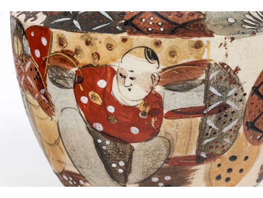 Antique 19th C. Japanese Satsuma Ceramic Vase