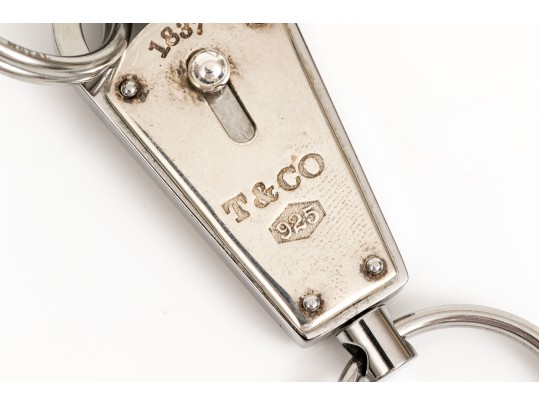 Tiffany & Co. Sterling Silver Key Ring, With Two Steel Valet Key Rings