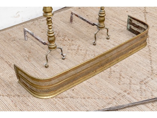 Antique Three Piece Fireplace Set