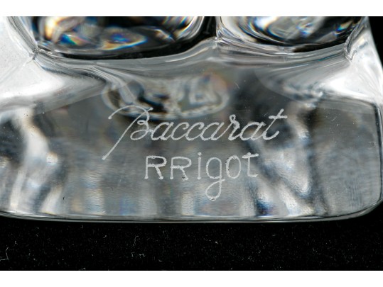 Baccarat R.Rigot Striking Kneeling Nude Figure, Boxed