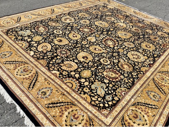 Room Size Hand Knotted Wool Carpet, 15'-7