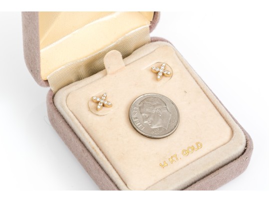 14k Yellow Gold Pretty Diamond 