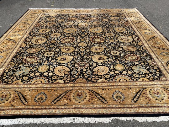 Room Size Hand Knotted Wool Carpet, 15'-7