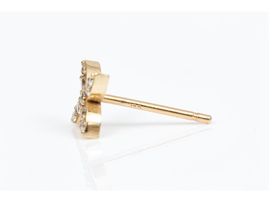 14k Yellow Gold Pretty Diamond 