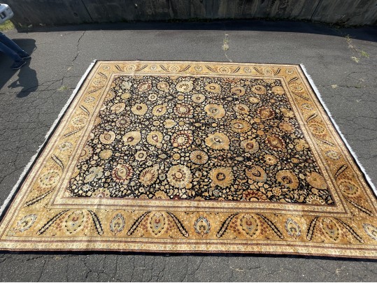 Room Size Hand Knotted Wool Carpet, 15'-7