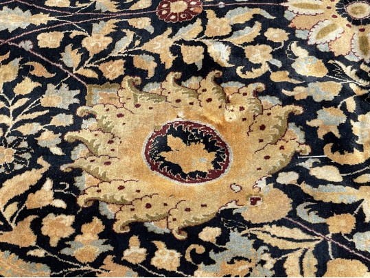 Room Size Hand Knotted Wool Carpet, 15'-7