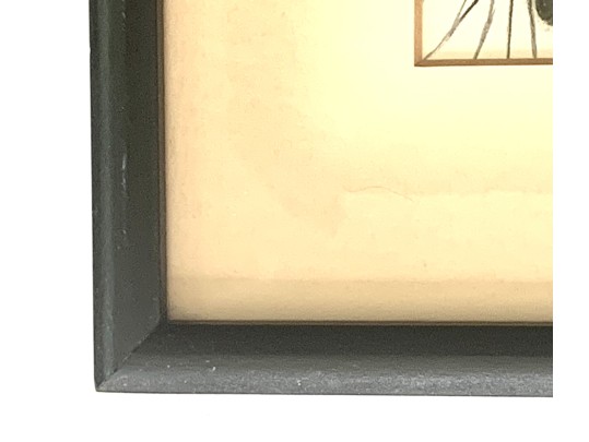 Two Compatible Asian Floral Wood Blocks