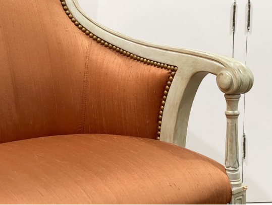 Upholstered Bergere