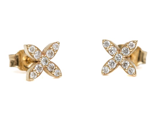 14k Yellow Gold Pretty Diamond 